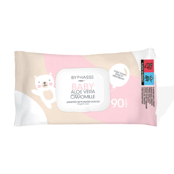 BYPHASSE Bébé Lingettes Nettoyantes 90 unités