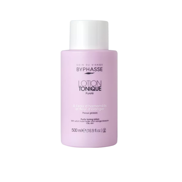 BYPHASSE Lotion Tonique Pureté à La Fleur d’Oranger Peaux Grasses 500 ml