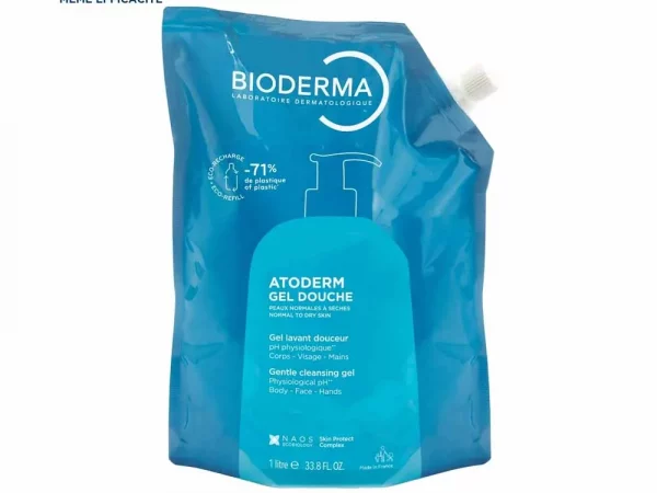 Bioderma Atoderm Gel Douche Eco Recharge Tous Types de Peaux 1L