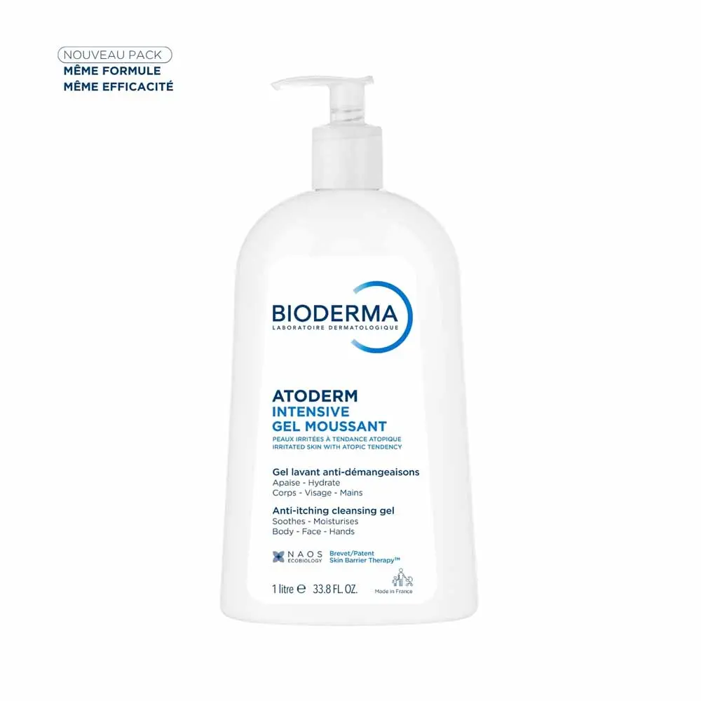 Bioderma Atoderm Gel Moussant Visage et Corps Peaux Atopiques 500ml