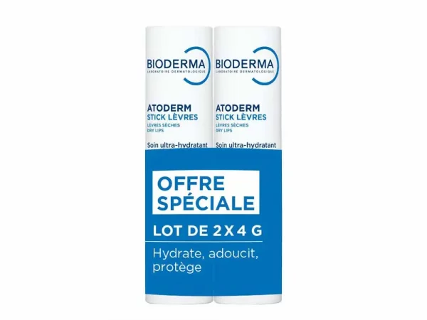 Bioderma Atoderm Sticks Lèvres Ultra-Hydratant 2x4g
