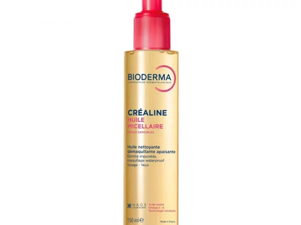 Bioderma Crealine Huile Micellaire Nettoyante Démaquillante Apaisante Peaux Sensibles 150ml