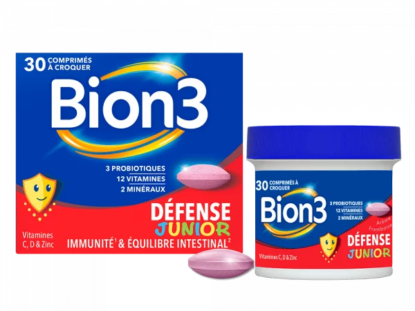 Bion3 Défense Junior - Immunité & Probiotiques 30 Comprimés