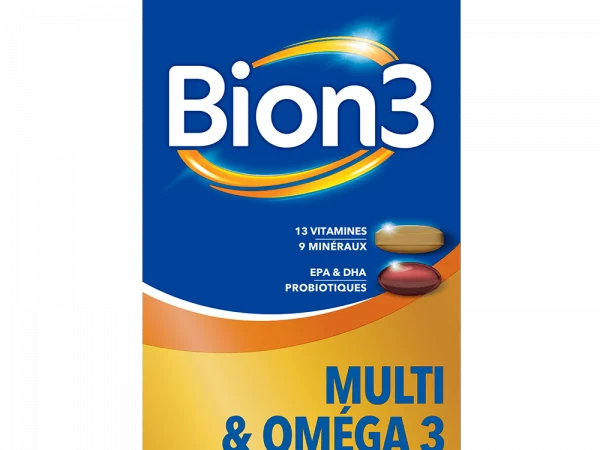 Bion3 Multi & Oméga 3 avec des Probiotiques - 30 Capsules