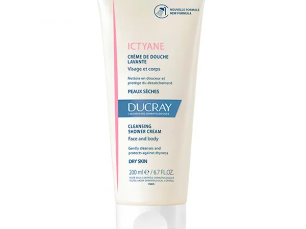 Ducray Ictyane Creme de douche Lavante Peaux Seches Visage et corps 200ml