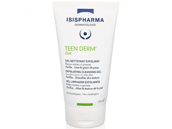 Teen Derm Gel Nettoyant Purifiant Gel Sensitive Peaux Sensibles Mixtes A Grasses 250ml