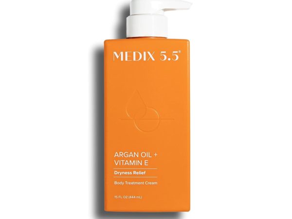 MEDIX 5.5 Crème Corporelle à L’huile d’Argan & Vitamine E 444 ml