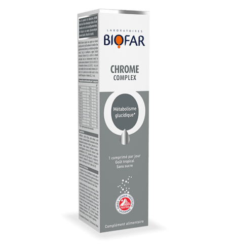 Biofar Chrome Complex 20 Comprimés Efferverscents