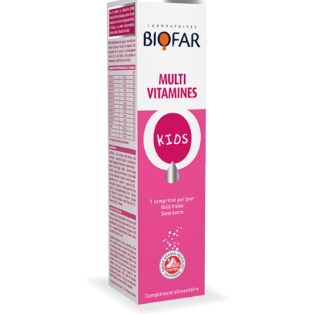 Biofar Multivitamines Kids - 20 Comprimés Effervescents