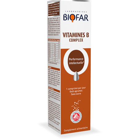 Biofar Vitamines B Complex 20 Comprimés Efferverscents