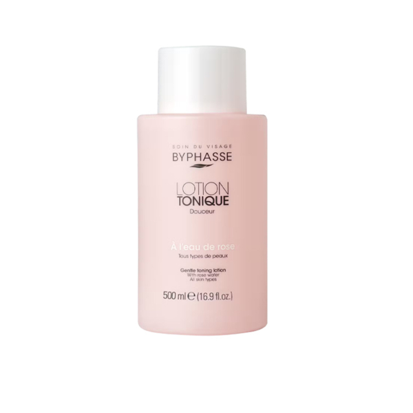 BYPHASSE Lotion Tonique Douceur à l’Eau de Rose 500 ml