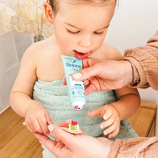 Dentifrice bio Biolane 1ère Dents 2 en 1, 50ml – Image 5