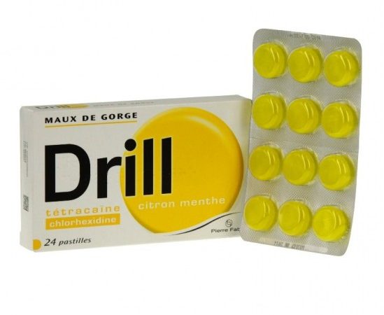 Drill Citron Menthe, 24 Pastille
