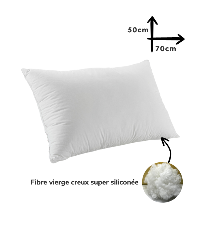 Oreiller Orthopédique Top Qualité Lavable 70x50cm – Image 3