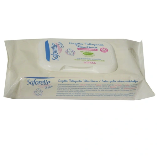 Saforelle Lingettes nettoyantes Bébé Paquet 60 lingettes