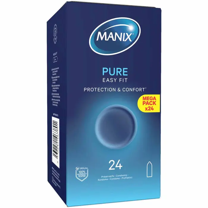 Manix Pure Easy Fit Préservatifs Protection Et Confort 24 unités – Image 7