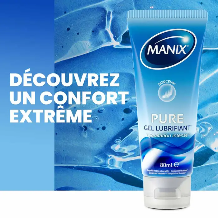 Manix Pure Gel Lubrifiant Intime Hydratation et Douceur 80 ml – Image 6