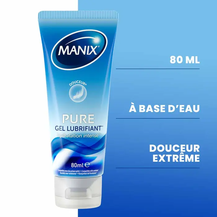 Manix Pure Gel Lubrifiant Intime Hydratation et Douceur 80 ml – Image 7