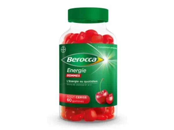 Berocca Energie Gommes Goût Cerise x60 gommes