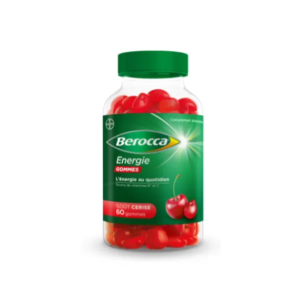 Berocca Energie Gommes Goût Cerise x60 gommes