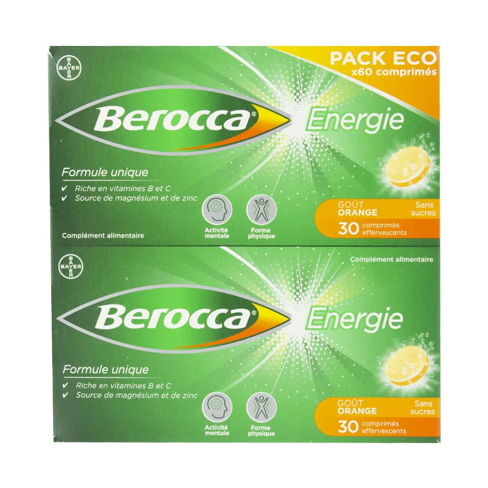Berocca Energie Orange 60 Comprimés effervescents