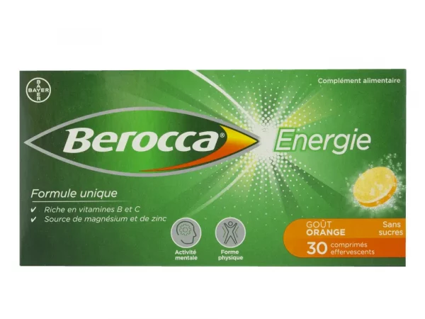 Berocca Energie Orange 30 Comprimés effervescents