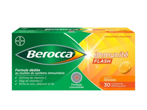 Berocca Immunité Flash 30 comprimés effervescents