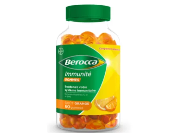 Berocca Immunité Gommes Goût Orange x60 gommes