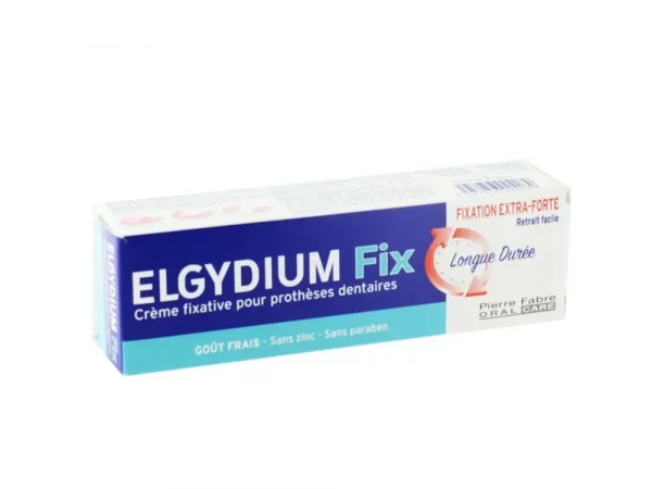 Elgydium Crème Fixative pour Prothèse Dentaire Fixation Extra Forte 45g