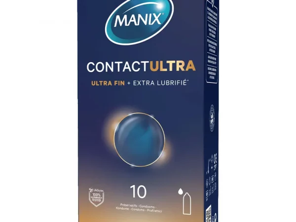 Manix Contact Préservatifs Ultra-Fin + Extra Lubrifié x10