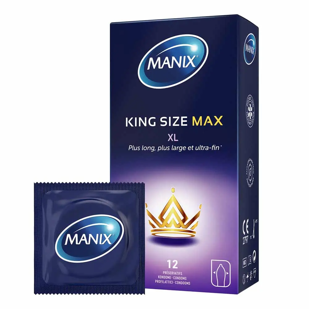 Manix Préservatifs Maximum Confort King Size 12 unités