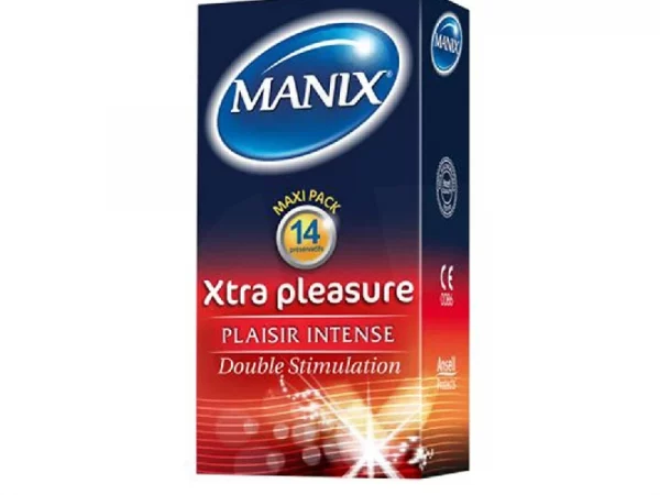 Manix Xtra Pleasure Préservatifs Lubrifiés Avec Réservoir 14 Unités
