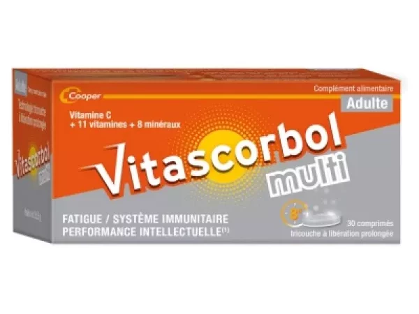 Vitascorbol Multi Tricouches 30 Comprimés