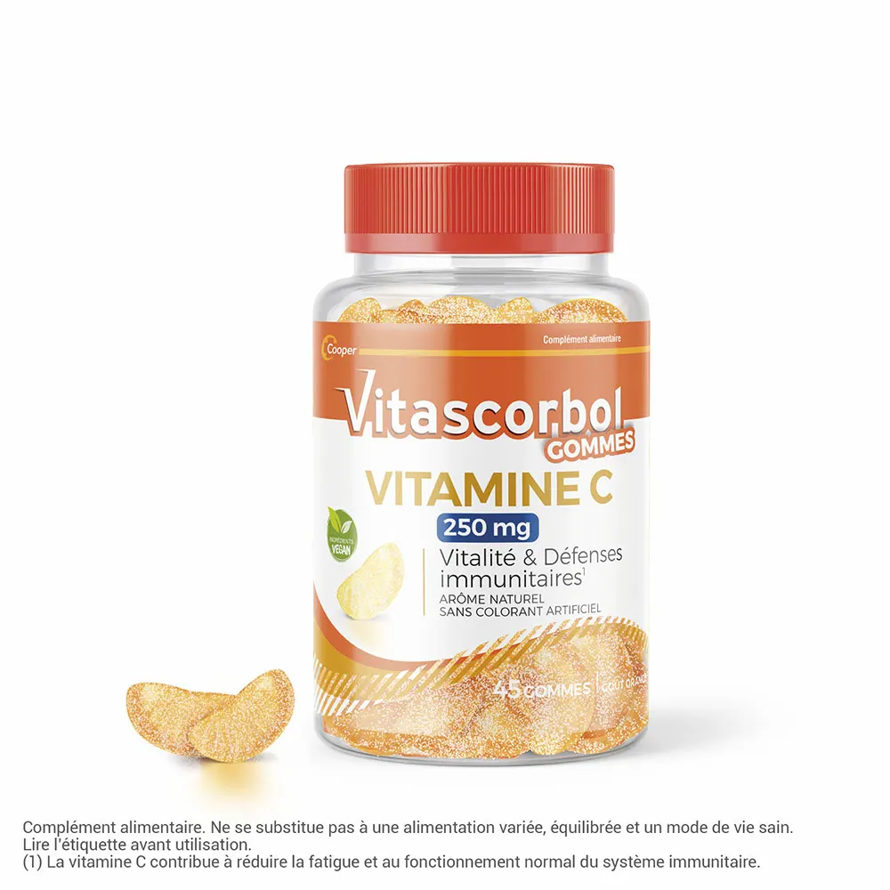 Vitascorbol Vitamine C 250mg 45 gommes – Image 9