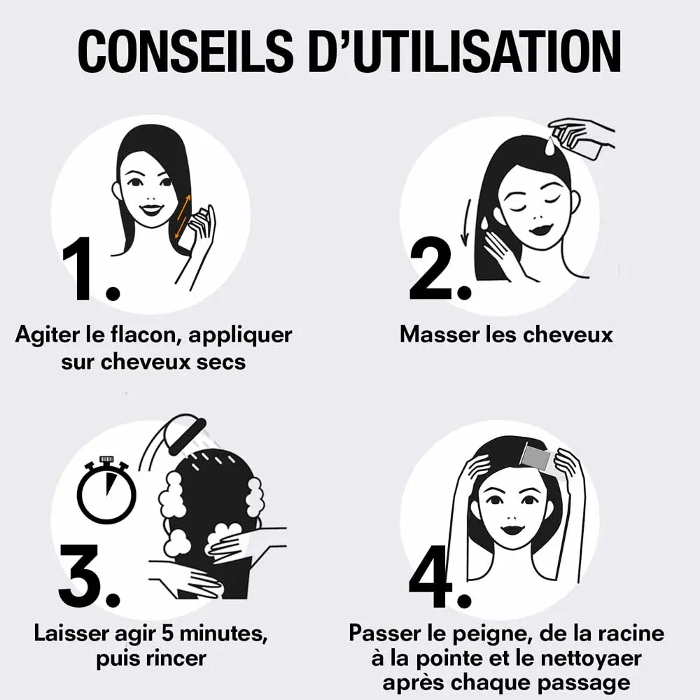 Pouxit Flash Traitement Shampoing Anti Poux & Lentes 100 ml – Image 5