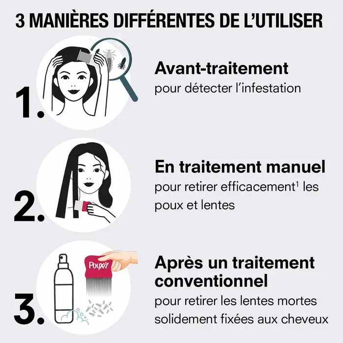 Pouxit Peigne Anti Poux et Lentes – Image 7