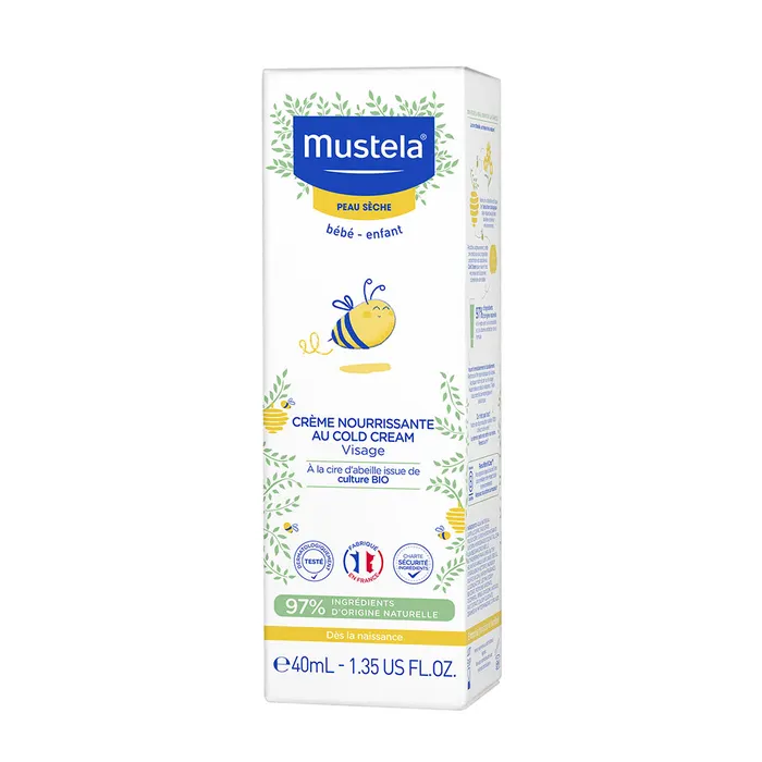 Mustela Creme Nourrissante Au Cold Cream Peaux Seches 40ml – Image 5