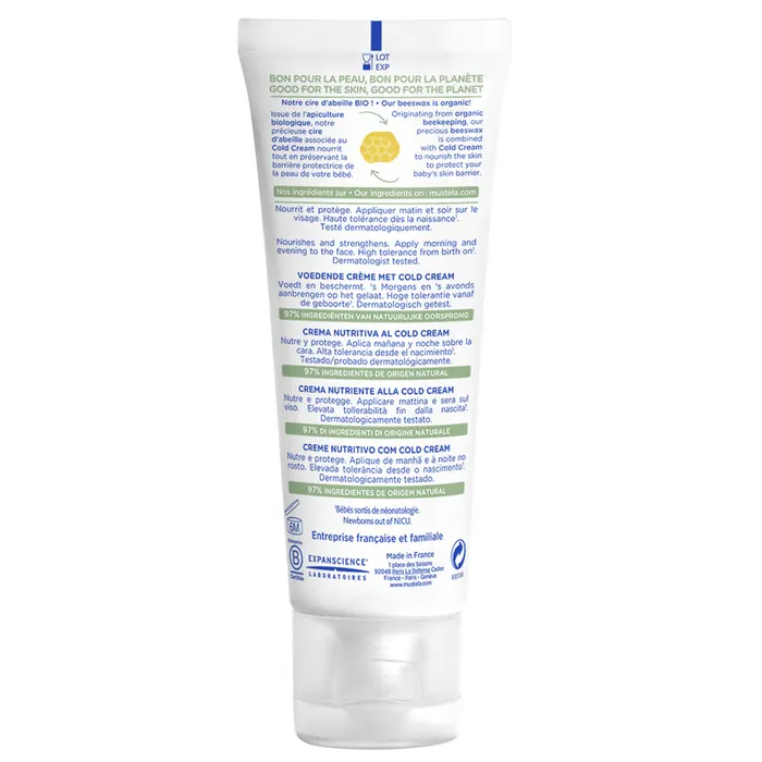 Mustela Creme Nourrissante Au Cold Cream Peaux Seches 40ml – Image 4