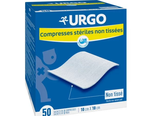 Urgo Compresses Stériles Non Tissées 10cmx10cm x 50