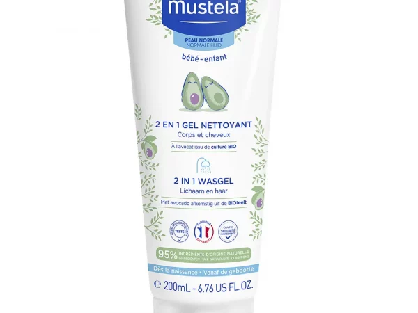 Mustela Gel Nettoyant 2 En 1 Corps Et Cheveux Peaux Normales 200 ml