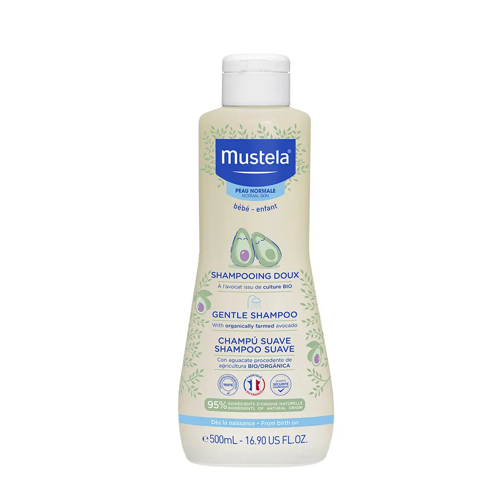 Mustela Shampoing Doux bébé à l'avocat BIO 500ml