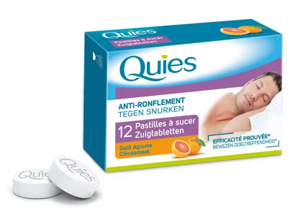 Quies Pastilles Anti ronflement A Sucer Agrume X12