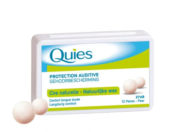 Quies Protection Auditive Cire Naturelle Confort Longue Durée X12