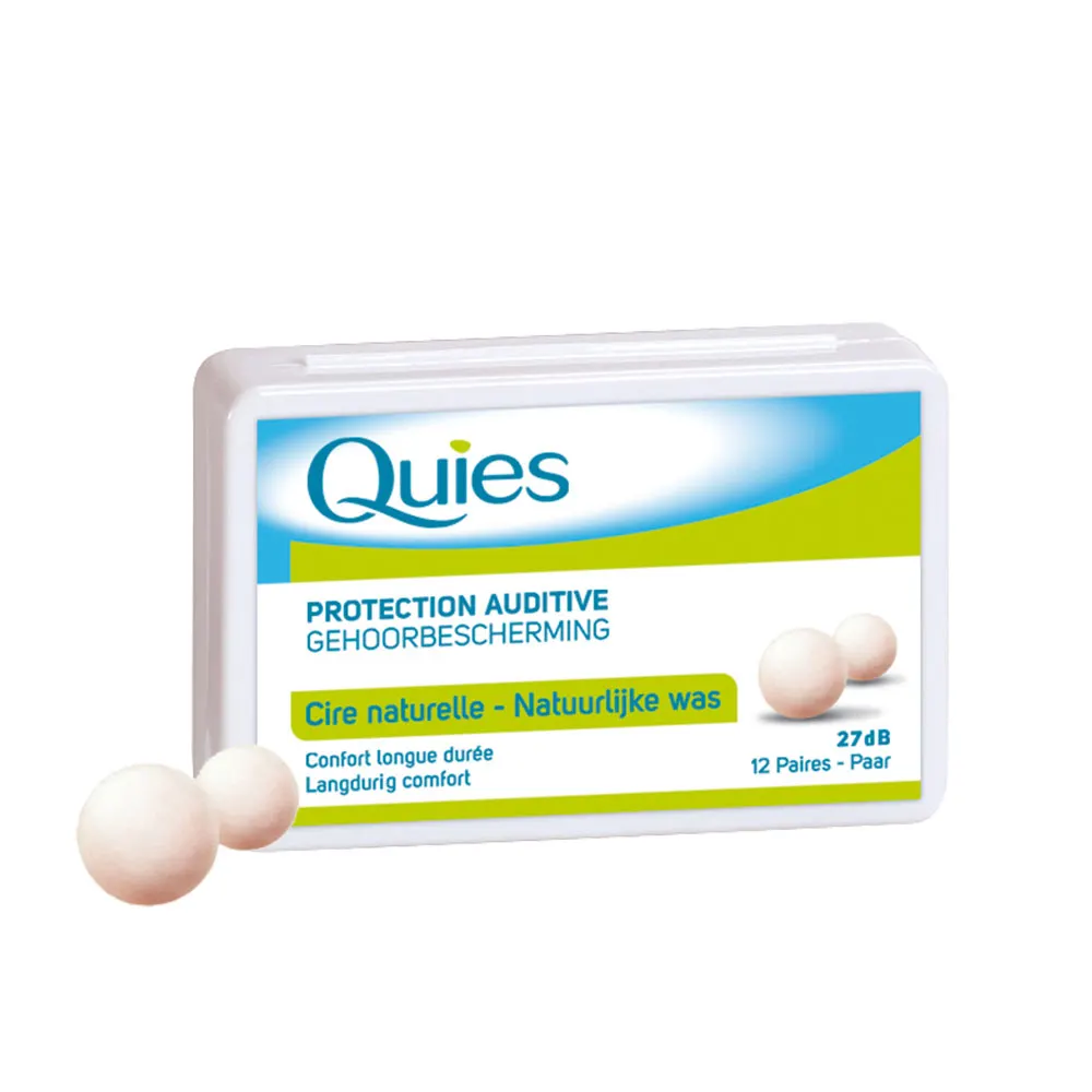 Quies Protection Auditive Cire Naturelle Confort Longue Durée X12