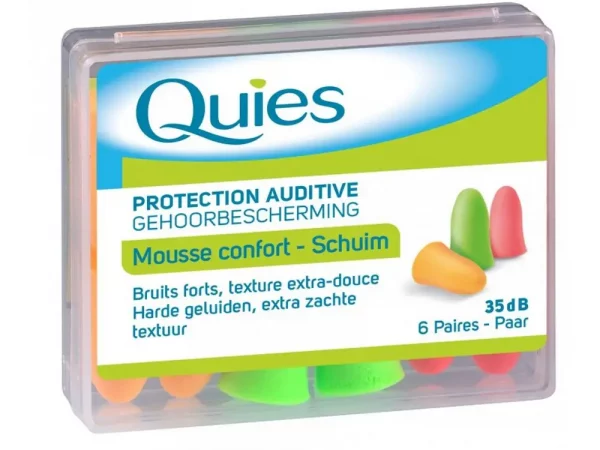 Quies Protection Auditive Mousse Confort 6 Paires