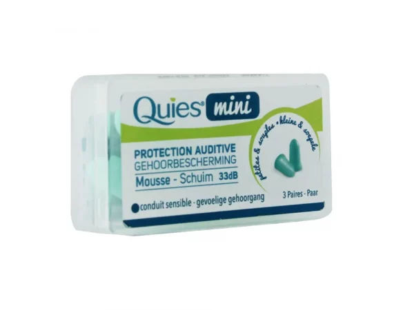 Quies Protection Auditive Mousse Mini 3 Paires