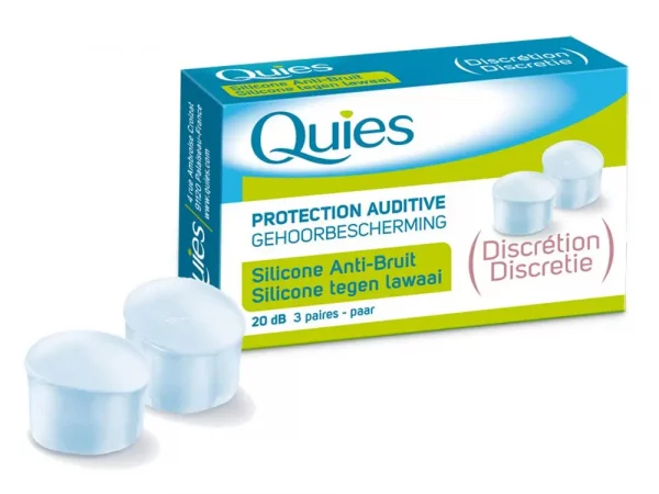 Quies Protection Auditive Silicone Anti Bruit 3 Paires