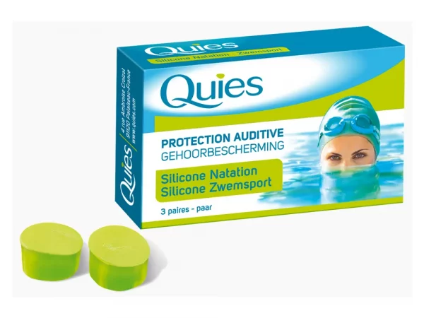 Quies Protection Auditive Silicone Special Natation 3 Paires