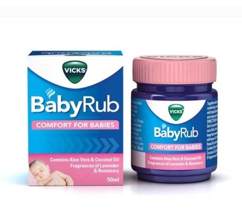 Baume apaisant Vicks Babyrub pour bébés 50 ml