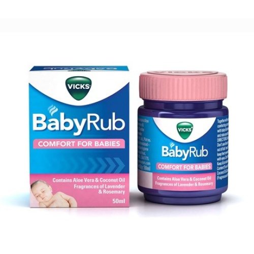 Baume apaisant Vicks Babyrub pour bébés 50 ml